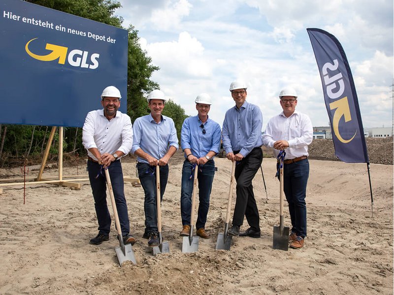 Spatenstich für neues GLS Depot in Essen - Pressearbeit