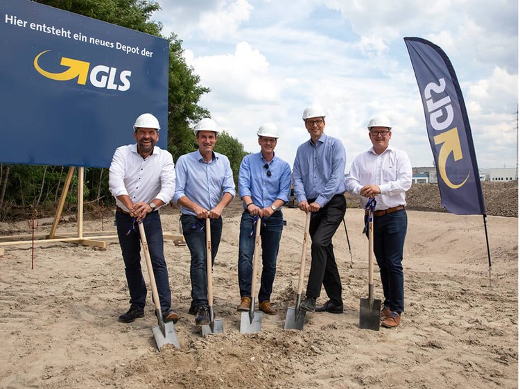 Spatenstich für neues GLS Depot in Essen - Pressearbeit